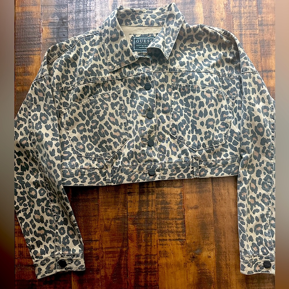 Guess Leopard Print Jacket